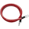 Spartan Power Single Red 15 ft 1/0 AWG Battery Cable with 3/8" Ring Terminals SINGLERED0AWG15FT38